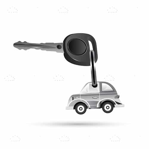 Car Key with Car Keyring